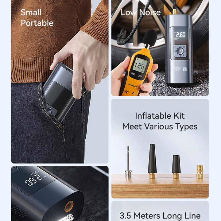 Joyroom Portable Car Air Pump - Wireless Tire Inflator