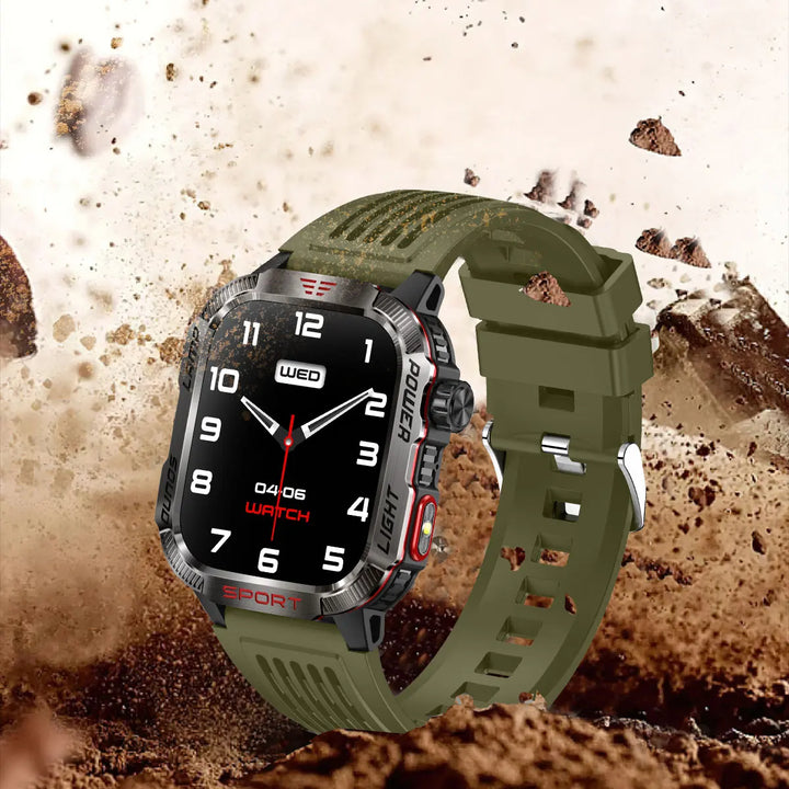 Men’s Waterproof Smartwatch with Bluetooth Calls & Fitness Tracking