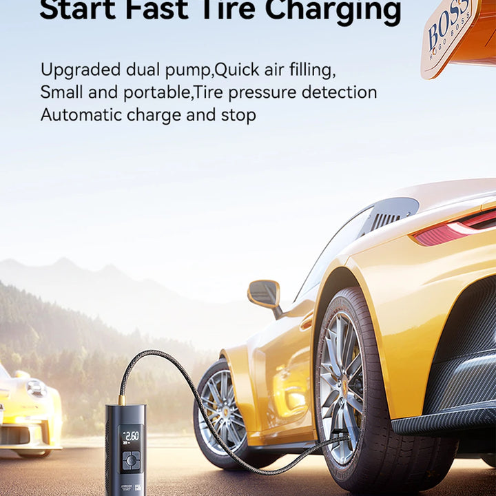 Joyroom Portable Car Air Pump - Wireless Tire Inflator