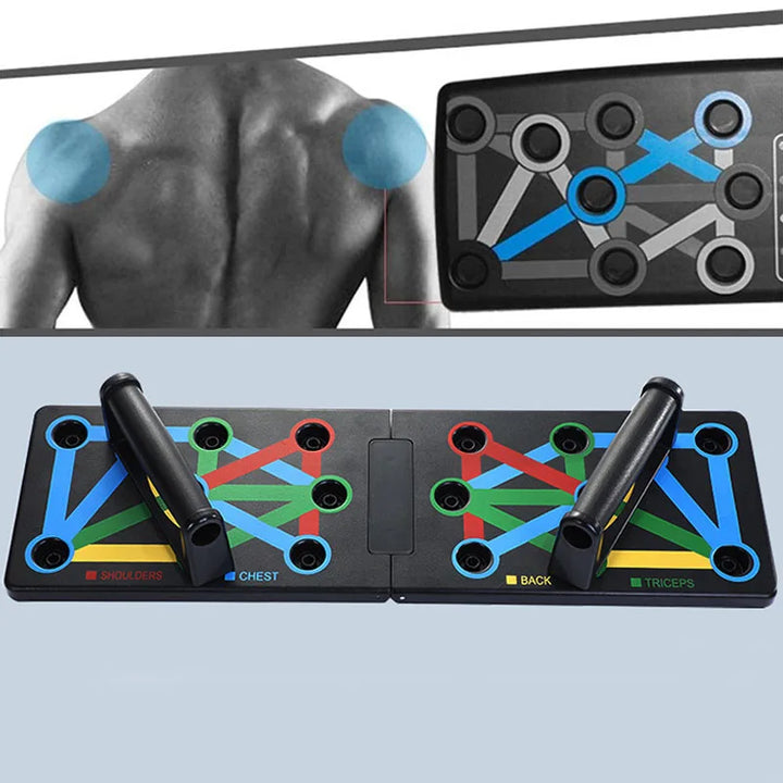 Portable Push-Up Board Set – Foldable Full-Body Trainer