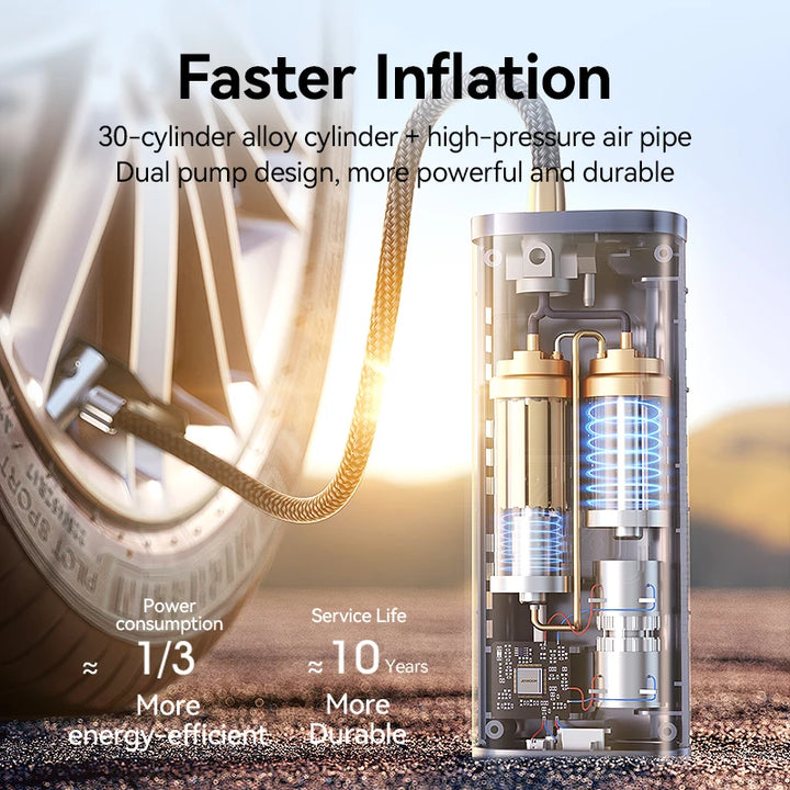 Joyroom Portable Car Air Pump - Wireless Tire Inflator