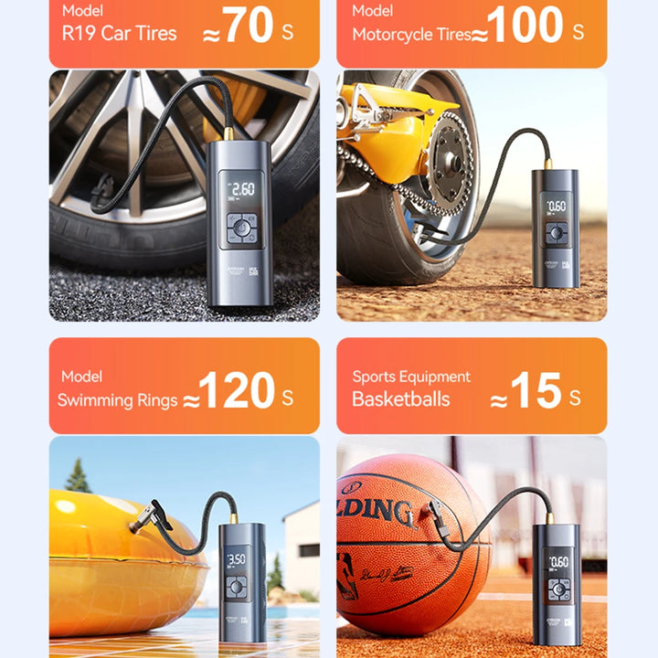 Joyroom Portable Car Air Pump - Wireless Tire Inflator